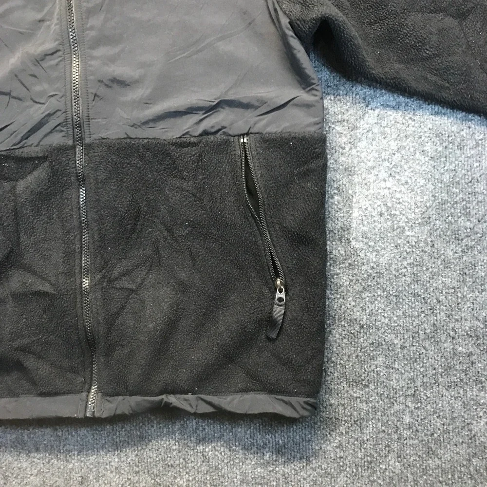 The North Face Denali Fleece Jacket Boys XL Black Good Full Zip Mock Neck Coat